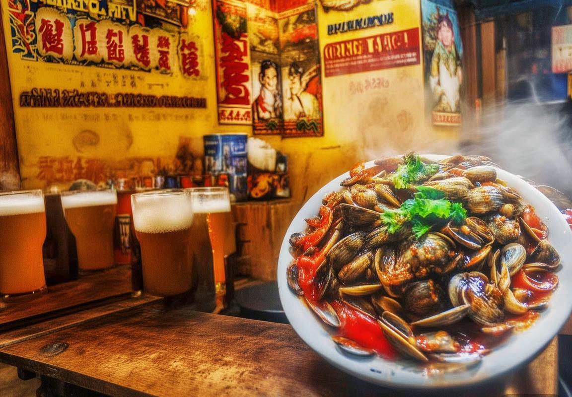 青岛本地人去的啤酒屋-散啤-辣炒蛤蜊