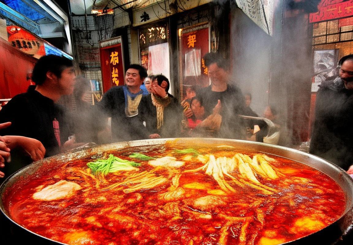 重庆本地人吃的老火锅-牛油锅底-巷子火锅